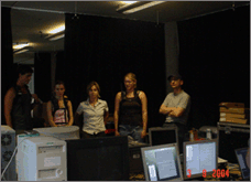 We were a diverse team of performance artists, new media developers, scientists and academics