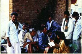 Deep hanging out with farmers to find out more about their daily problems.