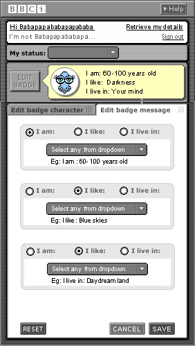 Avatar badge editor