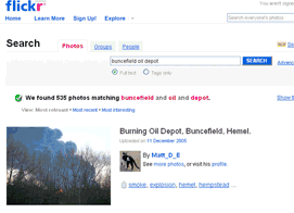 repartage for buncefield oild depot