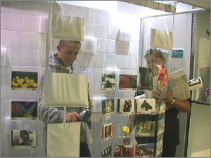 Punters testing Showeraoke out.