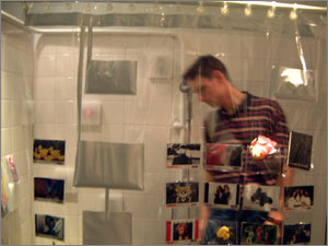 Checking out the curtain...